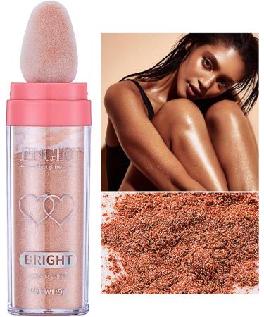 Fairy Highlight Patting Powder - Fairy Highlight Patting Powder Highlighter - Three-Dimensional Powder Makeup Brighten Makeup Blusher for Face&Body&Hair 9g Uaxiu 03#bronze - Buy Online on GoSupps.com