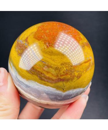 Natural Crystal Rough Gemstones for Decoration Natural Ocean Jasper Sphere Quartz Crystals Gemstones Ball Reiki Fine Home Decoration Aura Crystal Reiki Crystal Stone (Size : 55-60mm) - Buy Online on GoSupps.com