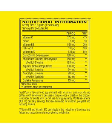 C4 Original Beta Alanine Sports Nutrition Bulk Pre Workout Powder for Men & Women | Best Pre-Workout Energy Drink Supplements | Creatine Monohydrate | Fruit Punch | 60 Servings Fruit Punch 60 Servings (Pack of 1) - Buy Online on GoSupps.com