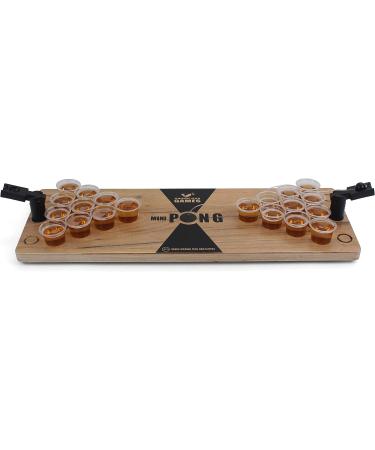 Grown Man Games Mini Beer Pong Set - Fun Tabletop Drinking Party Game - Buy Online on GoSupps.com