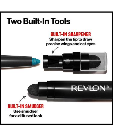 Revlon ColorStay Waterproof Pencil Eyeliner - Smudgeproof Charcoal Eye Makeup - Buy Online on GoSupps.com