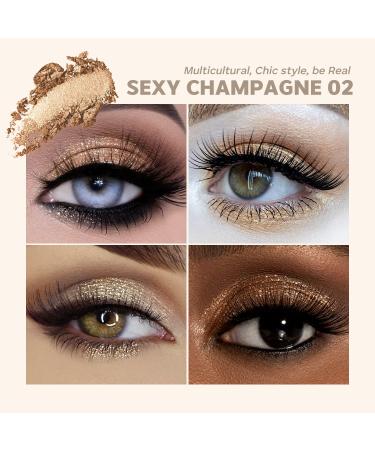 CHIC SHACK Glitter Eyeshadow Highlighter Stick - Sexy Champagne 02 - Buy Online on GoSupps.com