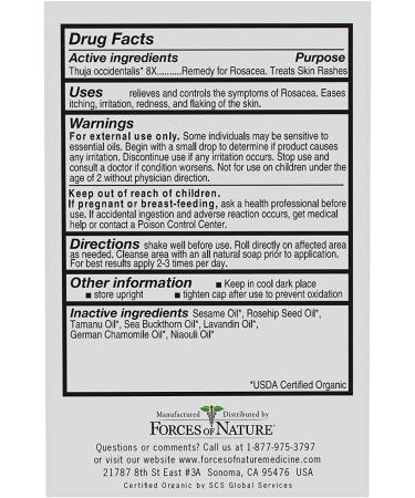 Natural Rosacea Control Serum - Fast Acting Relief for Redness, Pimples & Irritation (4ml) - Non-GMO & Chemical-Free - Buy Online on GoSupps.com