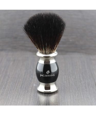 Eco-Friendly 3-Edge Shaving Set | Black Razor & Synthetic Hair Brush | International Shipping Available - Buy Online on GoSupps.com