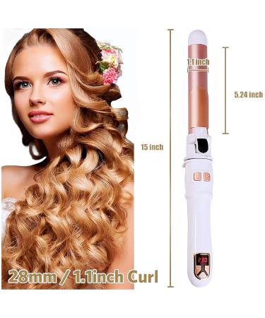 Automatic Rotating Curling Iron 28mm - Professional Fast Heating Beach Waving Wand for Medium/Long Hair | eCommerce International Shipping - Buy Online on GoSupps.com