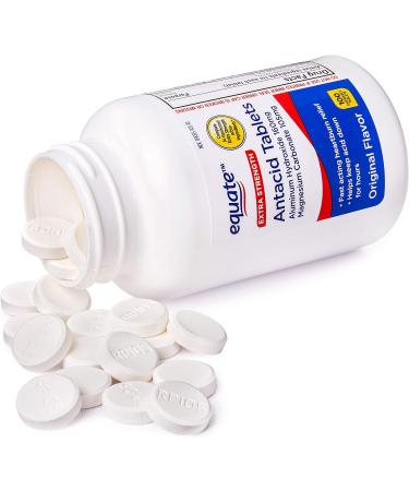 Equate Extra Strength Chewable Antacid Tablets - 100 Original Flavor Tablets - Compare to Gaviscon - Buy Online on GoSupps.com