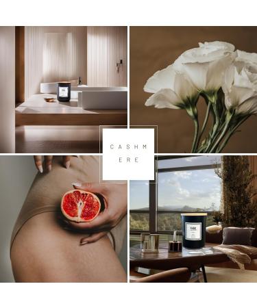 Cashmere Scented Candles - Organic Soy Wax 45+ Hour Burn Luxurious Citrus Essential Oils Gift Boxed - Perfect Home D cor - Buy Online on GoSupps.com