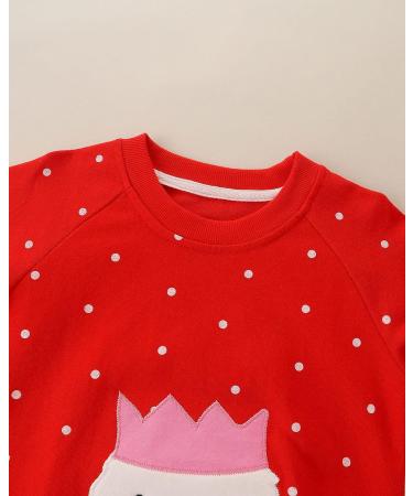 Girls Cotton Sweatshirt for Kids | Long Sleeve Pullover | Age 1-12 Years | Christmas Snowman Design - Buy Online on GoSupps.com