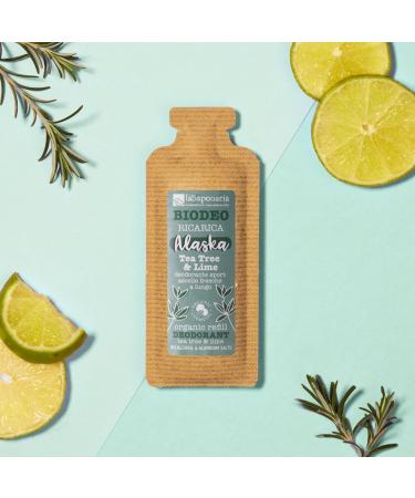  La Saponaria La Saponaria | Alaska - Biodeo Refill Sport Deodorant for Long-Lasting Fresh Underarms Lime Tea Tree and Sage 40 ml - Buy Online on GoSupps.com