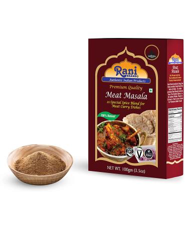 Rani Meat Curry Masala 21-Spice Blend 3.5oz - All Natural, Vegan, Gluten Friendly | Indian Origin Non-GMO Meat Curry Masala - 3.5 Ounce Pack - Buy Online on GoSupps.com