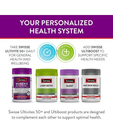Swisse Women's Ultivite 50+ Multivitamin | 60 Tablets for Optimal Health - Buy Online on GoSupps.com