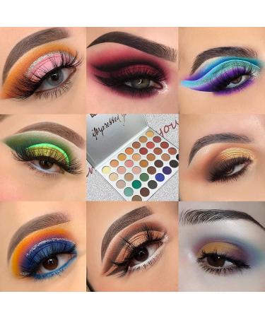 Impress You Eyeshadow Palette - 35 Highly Pigmented Shades, Matte and Shimmers, Long Lasting, Waterproof, Cruelty-Free Makeup - Buy Online on GoSupps.com