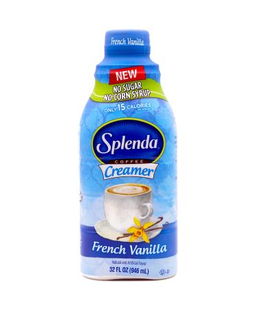 SPLENDA Sugar Free, Low Calorie French Vanilla Coffee Creamer, 32 Fl Oz French Vanilla 32 Fl Oz (Pack of 1)
