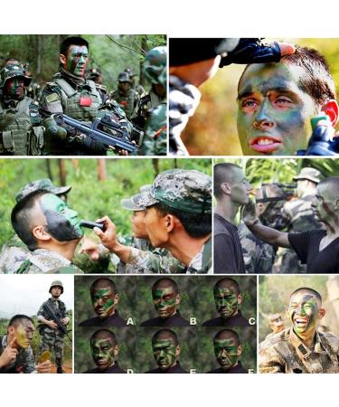  Dyceittdia 3 PCS Camouflage Face Paint Sticks Kit Face Paint Sticks Camouflage Oil Painting Camouflage for Outdoor Military Camouflage Face Painting (03) - Buy Online on GoSupps.com