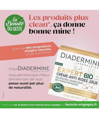 Diadermine Expert Bio Anti-Wrinkle Day Face Cream Resveratrol and Algae Extract 50ml - Buy Online on GoSupps.com