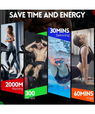 Aiseok EMS Abdominal Muscle Trainer - USB Rechargeable Belly Trainer 6 Modes & 19 Intensities LCD Screen Unisex EMS Training Device for Arms Hips & Legs - Buy Online on GoSupps.com