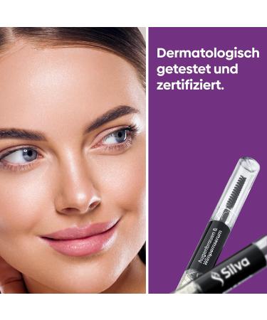  Silva Silva Hormone-Free 100% Natural Eyelash and Eyebrow Serum - Eyelash and Eyebrow Growth Serum - Eyebrow Serum - Long Lash - Eyelash Lifting with Vegan Ingredients - 10 ml - Buy Online on GoSupps.com