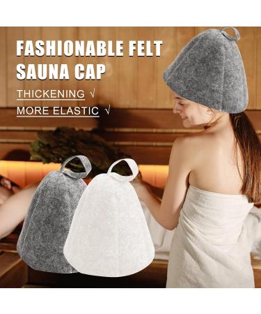 Buy Sugeru Felt Sauna Hats - 2-Piece Set for Men & Women | Quality Sauna Caps & Accessories for a Unique Wellness Experience - Buy Online on GoSupps.com