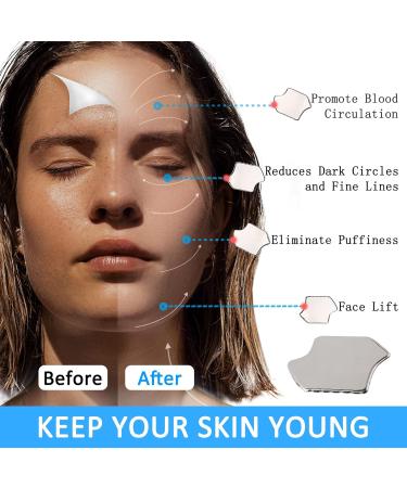 Buy Gua Sha Facial Tool - Stainless Steel Face Sculpting Tool | M-Hexagon Skin Care - Buy Online on GoSupps.com