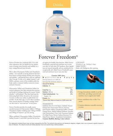 Aloe Vera Freedom Drink Orange Flavor | Forever Living - Refreshing and Nutritious Beverage - Buy Online on GoSupps.com