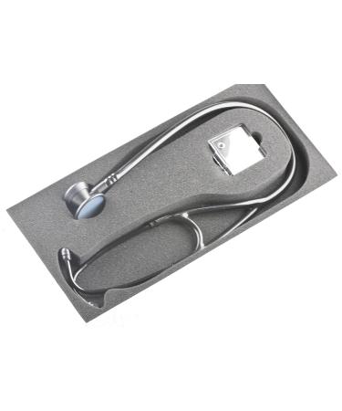 Professional Cardiology Stethoscope - Stainless Steel Non-Chill Chestpiece (Full Black) - Buy Online on GoSupps.com