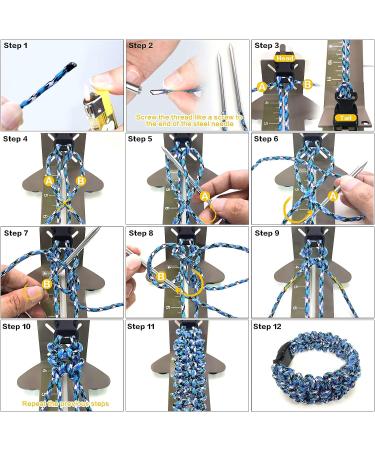Adoture Direct Paracord Bracelets Jig Kit with Tools and Paracord Needle Set - Khaki - Buy Online on GoSupps.com