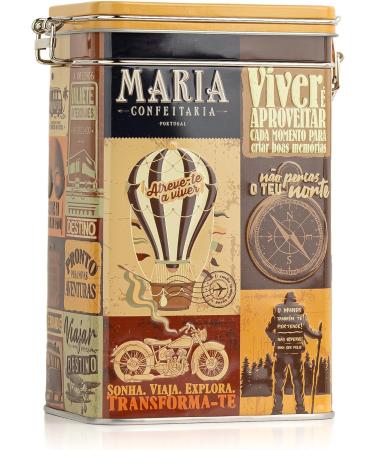 Maria Confeitaria - Gourmet Travel Box with Cocoa Biscuits - Gluten Free - Handmade Delight from Portugal - 300g - Buy Online on GoSupps.com