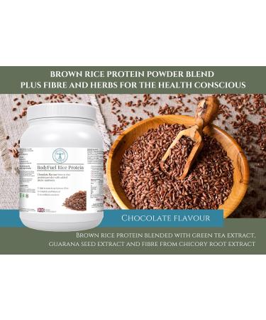 BodyFuel Brown Rice Protein Powder with Chicory, Green Tea & Guarana Extract 500g | Vegan & Hypoallergenic Complementary Supplements - Buy Online on GoSupps.com