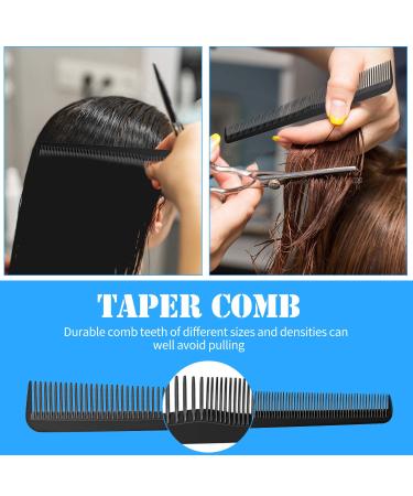 6-Piece Carbon Fiber Salon Hairdressing Comb Set - Fine & Wide Tooth, Heat Resistant Tapering Barber Comb for Men and Women - Buy Online on GoSupps.com