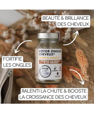 Nails and Hair | Beauty Growth Growth and Strengthening | Natural Supplement | Biotin + Zinc + Wheat Germ + Brewer's Yeast + Vitamins E B5 and B6 | 60 Capsules | English - Buy Online on GoSupps.com