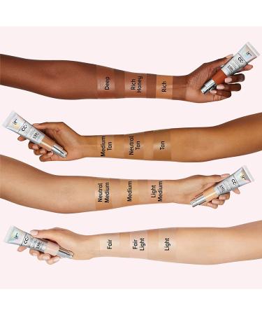 IT Cosmetics CC+ Cream Travel Size Light (W) - Full-Coverage Color Correcting Foundation with SPF 50+ - 0.406 fl oz - Buy Online on GoSupps.com