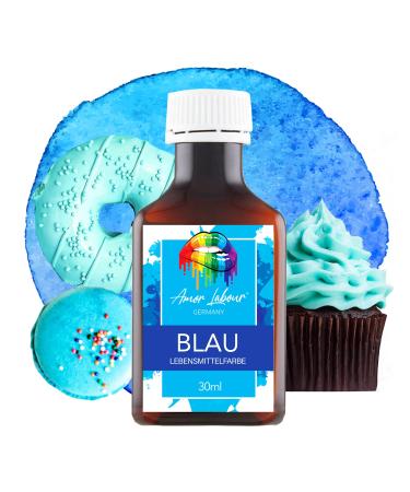 Amor Labor Professional Food Color Blue 30ml |Premium Quality Food Coloring |Big Size |For coloring dough dessert muffin macaron and all other foods |Made in EU!