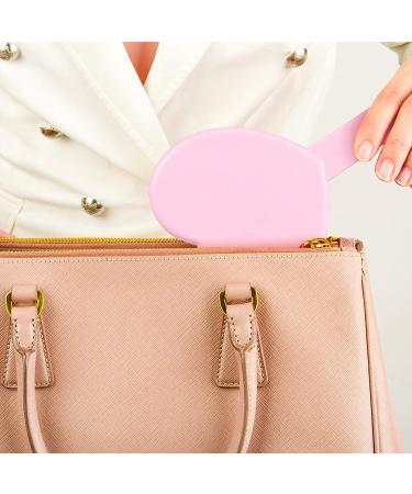 2-Piece Heart-Shaped Handheld Mirrors Set for Women - Travel Makeup Mirrors with Handle - Small Decorative Cosmetic Mirrors - Valentine's Day Gift (Pink/Purple) - Buy Online on GoSupps.com
