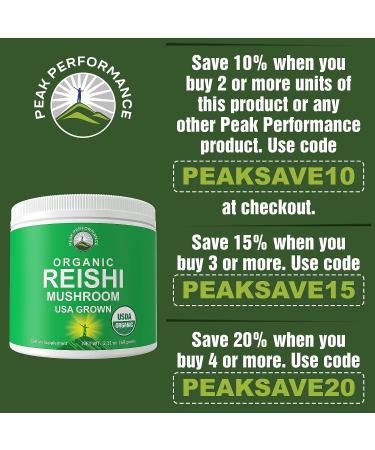 Organic Reishi Mushroom Powder - USA Grown Immunity Support Supplement - Buy Online on GoSupps.com