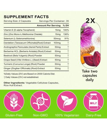 Liver Renew Cleanse Detox Liver Cleanse Detox & Repair & Support |70 Capsules|Herbal Supplement for Liver Health| Milk Thistle Dandelion Root with 9 Herbal Minerals for Men & Women - Buy Online on GoSupps.com