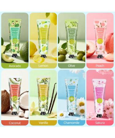  WebPlatz Set of 8 mini hand creams - Christmas gift for women - 8 x 30 ml - Mini creams for dry hands and feet - Winter daytime scent - Small gift for a woman colleague or girlfriend - Buy Online on GoSupps.com