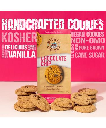 Mightylicious Handcrafted Cookies - Soft & Chewy Gluten-Free, Dairy-Free, Non-GMO, Kosher, Vegan - 7.4 Oz - Buy Online on GoSupps.com