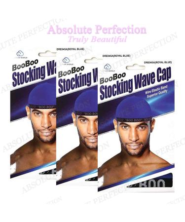Royal Blue Dream Boo Boo Stocking Wave Cap 3-Pack - Ultimate Hair Protection - Buy Online on GoSupps.com