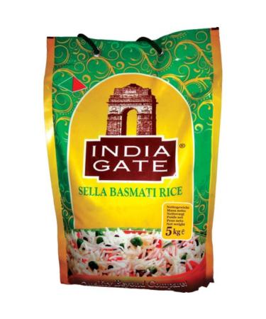 INDIA GATE - Sella Basmati Rice - (1 X 5 KG) Multipack Sella 5 KG - Buy Online on GoSupps.com
