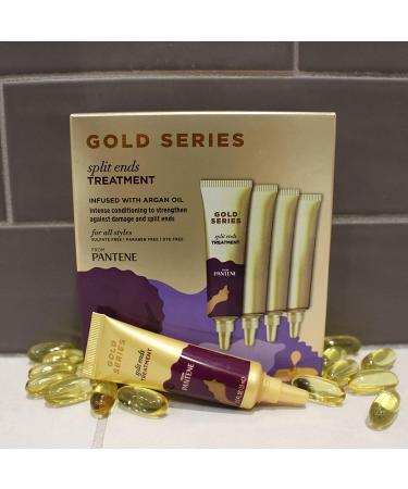 Pantene Gold Series Split Ends Treatment with Argan Oil - 0.5 Fl Oz x 4 Count - Buy Online on GoSupps.com
