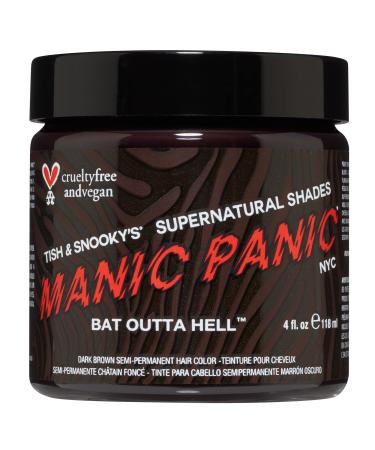 Manic Panic Natural Hair Dye Bat Outta Hell Dark Brown Bat Outta Hell 4 Fl Oz (Pack of 1)