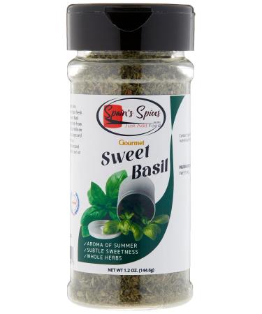 Spain's Spices Gourmet Sweet Whole Basil (1.2 oz)