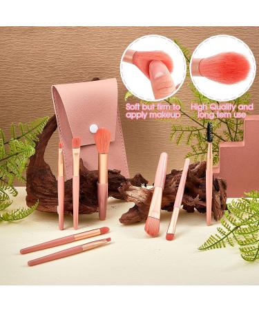 Shop Gerrii 6 Sets Travel Makeup Brush Set - Perfect Bridesmaid Gift | Synthetic Fiber Brushes for Weddings & Events - Coral Orange - Buy Online on GoSupps.com
