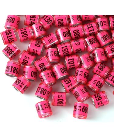 100PC Multicolor Aluminum Pigeon Leg Rings - 2024 DV Training Footring | Durable Identification Tapes for Birds - Buy Online on GoSupps.com