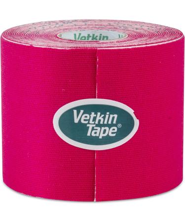 Vetkin Vetkintape Kinesiology Tape for Animals - 6cm x 5m | Premium Latex-Free Kinesiotape for Horses & Dogs | T V-Certified & 25% Stronger Adhesive (Pink) - Buy Online on GoSupps.com