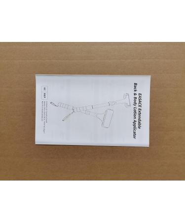 Easace Back Lotion Applicator - Adjustable Extendable Interchangeable Roller for Men & Women - Perfect for Body Moisture Cream (Silver) - Buy Online on GoSupps.com