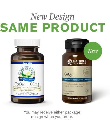 Nature's Sunshine CoQ10 - 60 Softgel Capsules for Heart Health | Premium Quality Supplements for Energy & Wellness - Ship Internationally - Buy Online on GoSupps.com