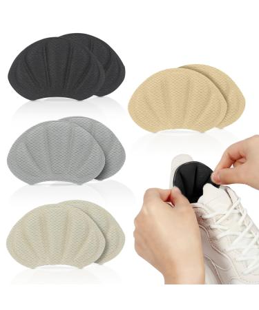 Mivora heel cushion 8 Self-adhesive shoe cushions for large shoes heel protection heel pillow self-adhesive anti-bubble inserts heel protector pads rub against slipping out (multicolored)