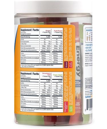 Nutricost Energy Complex Stickpacks (20 Servings) Flavor Variety Pack - Gluten-Free + Non-GMO - Buy Online on GoSupps.com