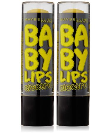 Gemey Maybelline Baby Lips Electro 2 Lip Balms Fierce N Tangy Pack of 2